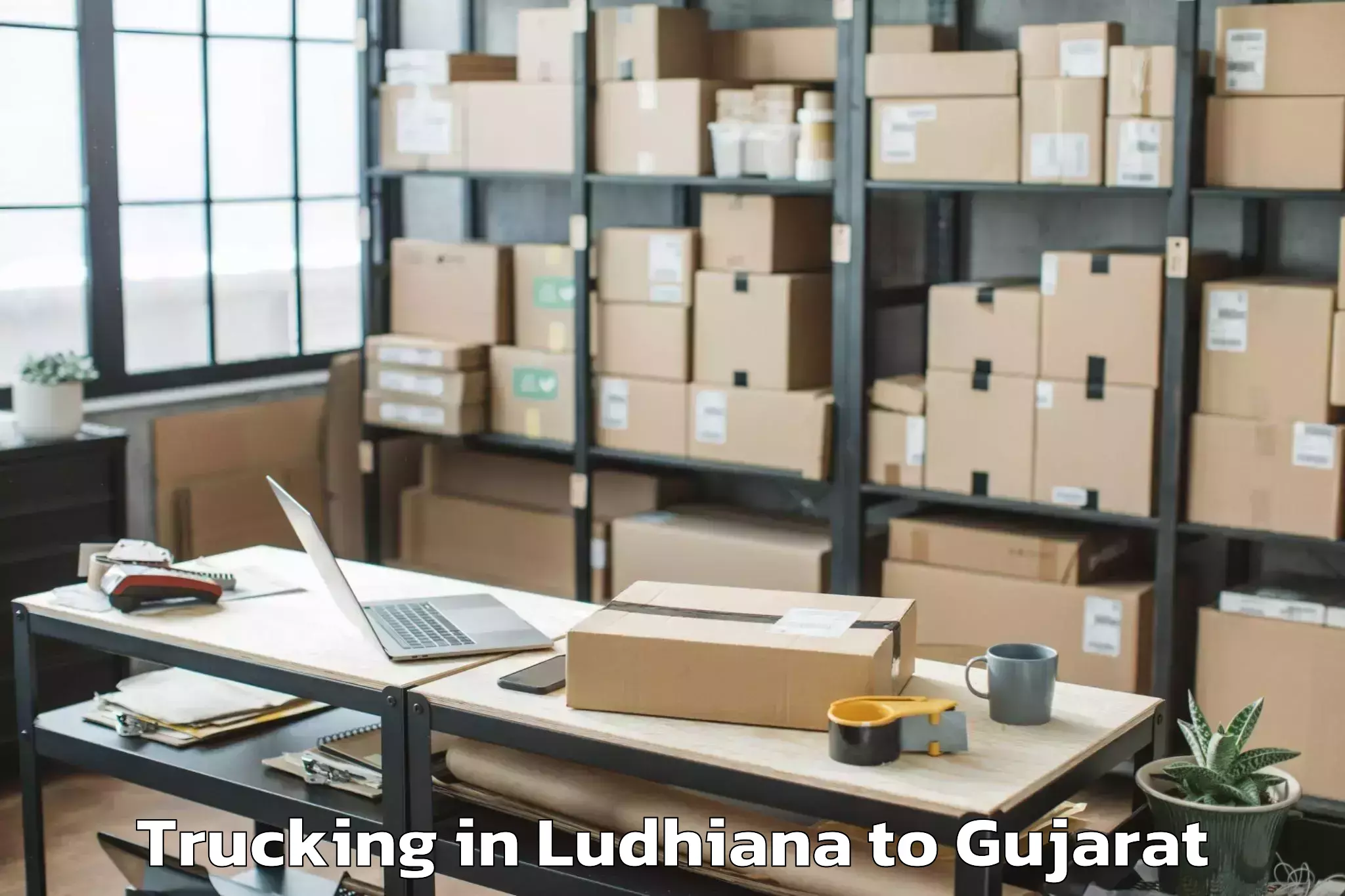 Affordable Ludhiana to Dediapada Trucking